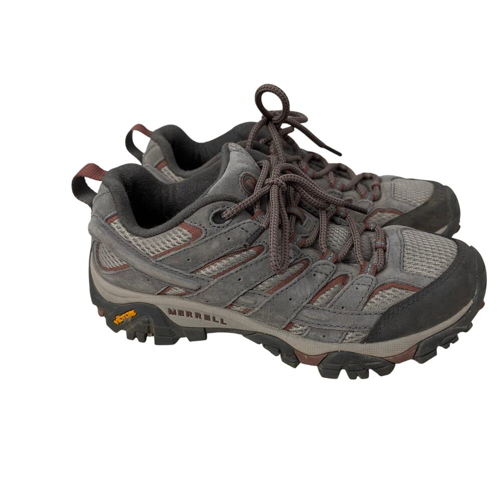Merrell Moab 2 Vent Low Shoes Women’s Size 7 Hiking Vibram Soles Gray